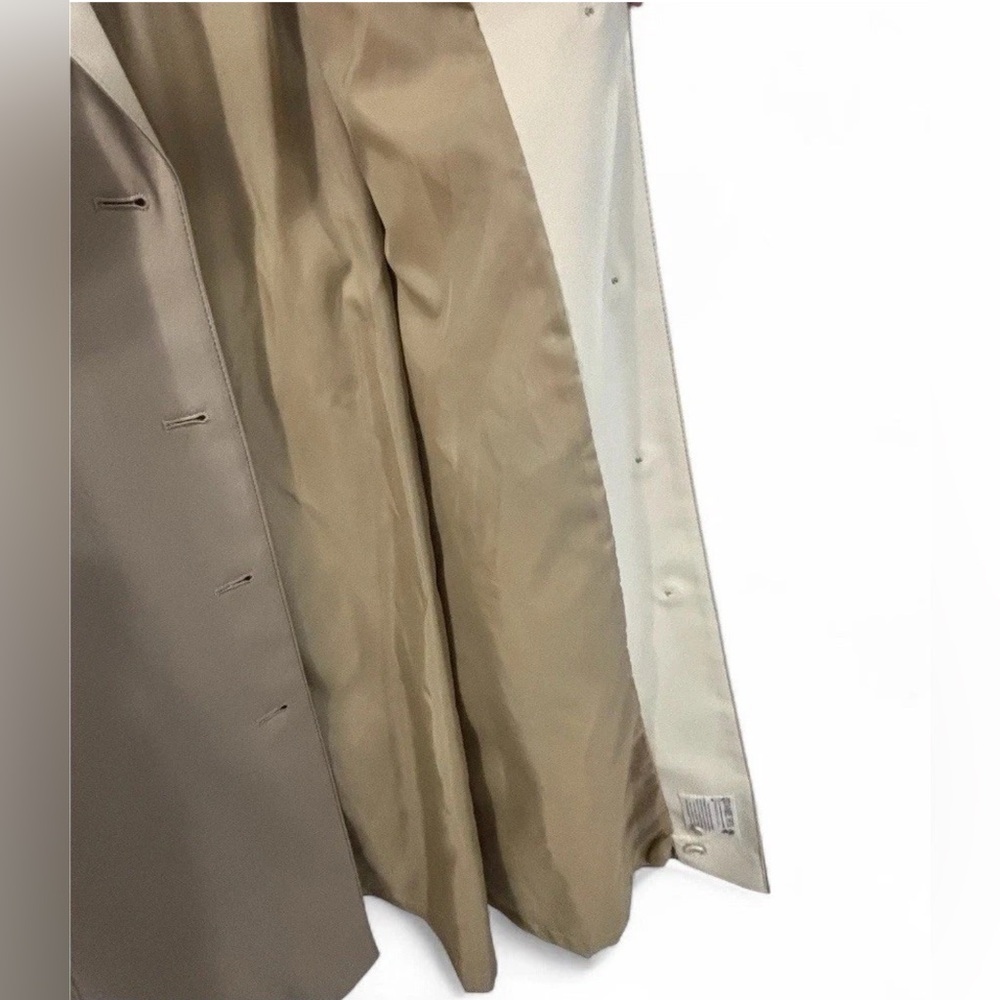 Vintage BONDERS 1960’s Classic Tan Trench Coat Jacket S/M Longline Made‎ in USA - Picture 7 of 10